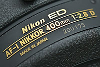 Nikkor AF-I 400mm f/2.8D ED