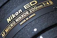 Nikkor AF Micro 200mm f/4D ED